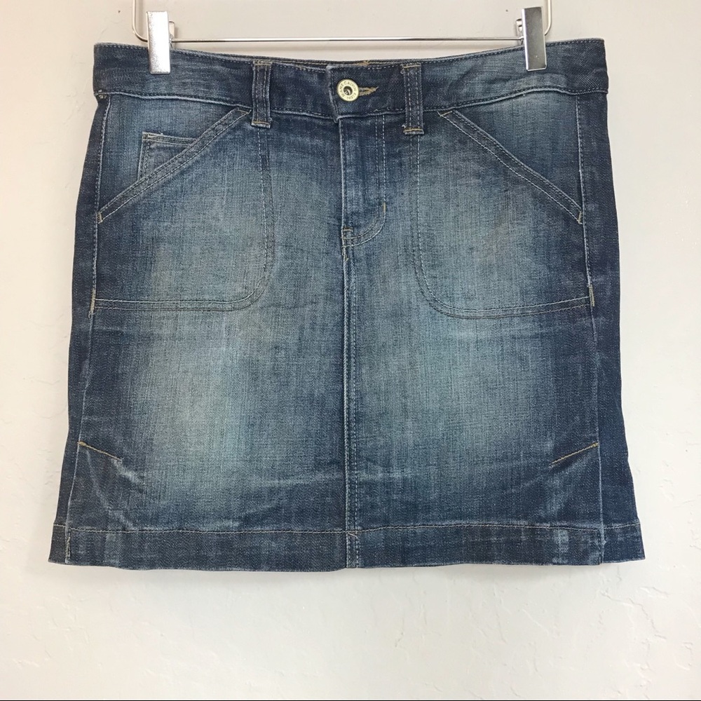 Calvin Klein Vintage Denim Jean Mini Skirt Sz 6